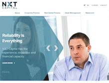 Tablet Screenshot of nxtcapital.com